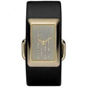 Horlogeband Marc by Marc Jacobs MBM2047 Leder Zwart 30mm